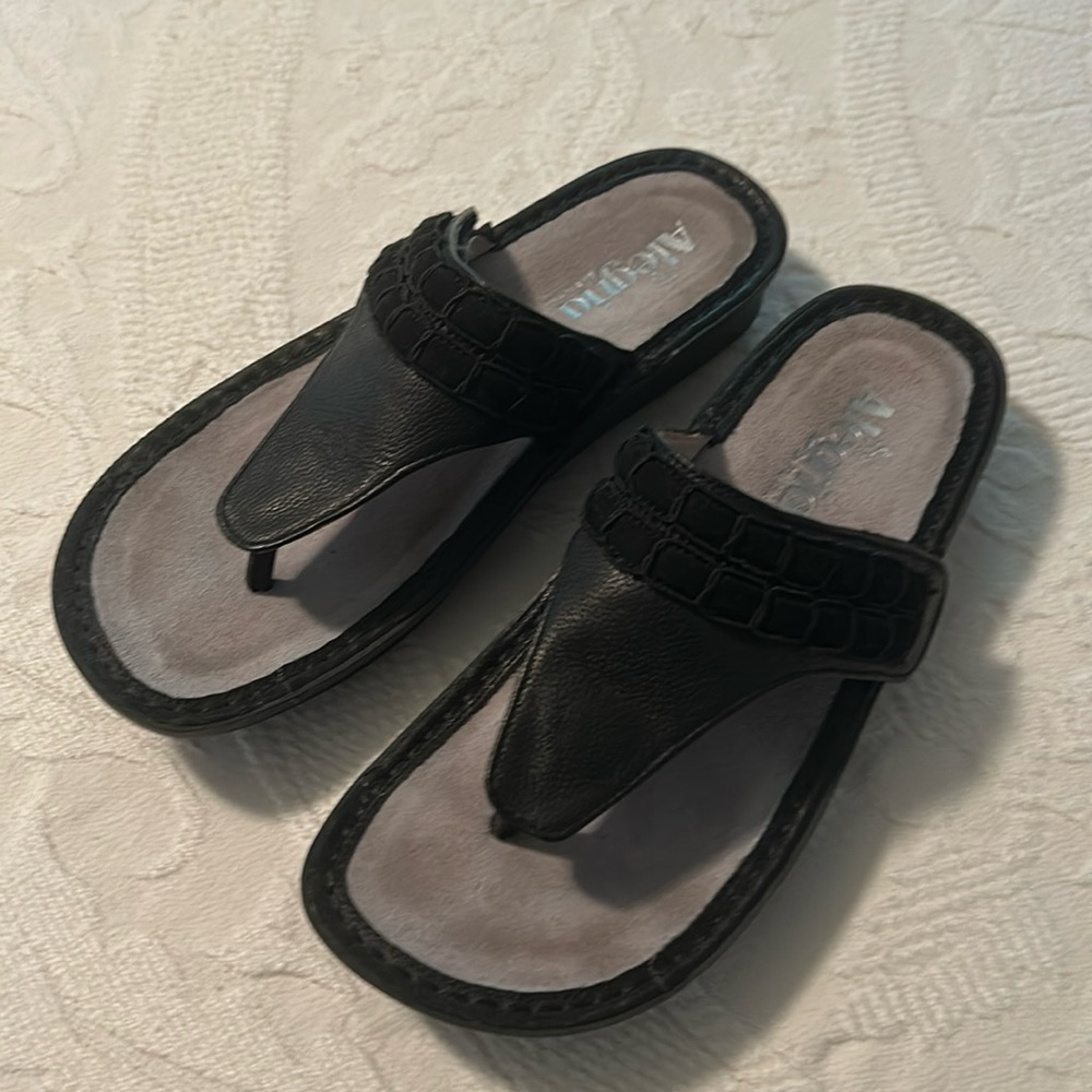 Alegria Leather Thong Sandals - Women's 37